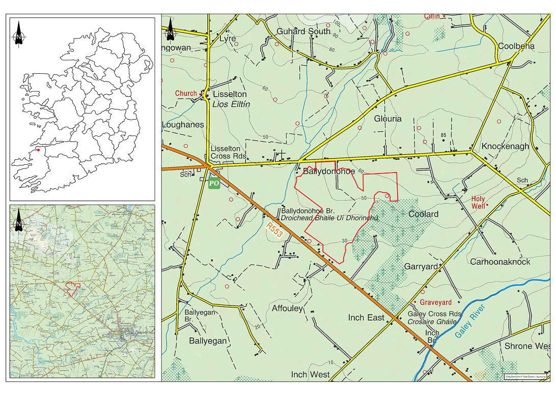 Map view of the Ballydonohoe