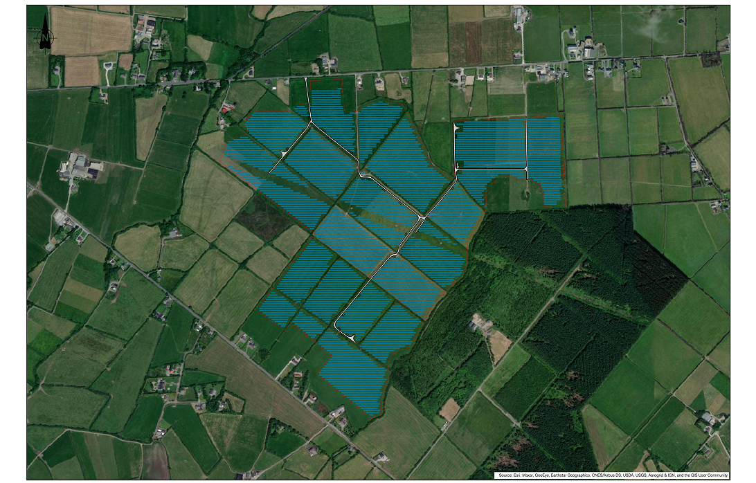 Map view of the Ballydonohoe area